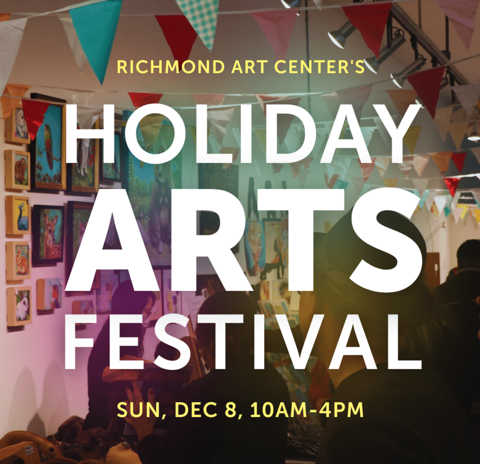 flyer for richmond arts center holiday arts festival